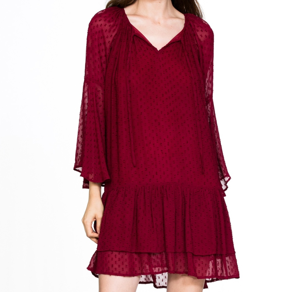 LONG SLEEVE POLKA DOT DRESS